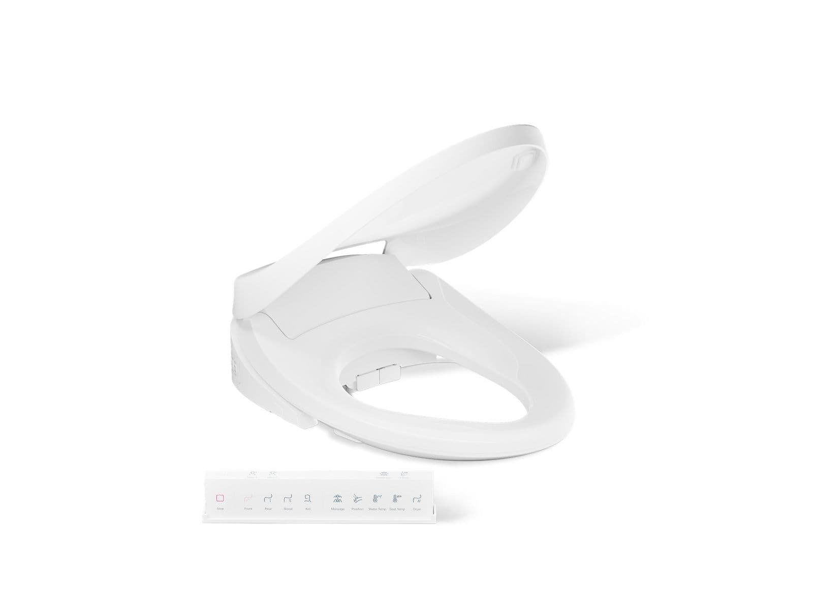 Kohler Purewash E860 Elongated Bidet Toilet Seat With Remote Control White by Kohler