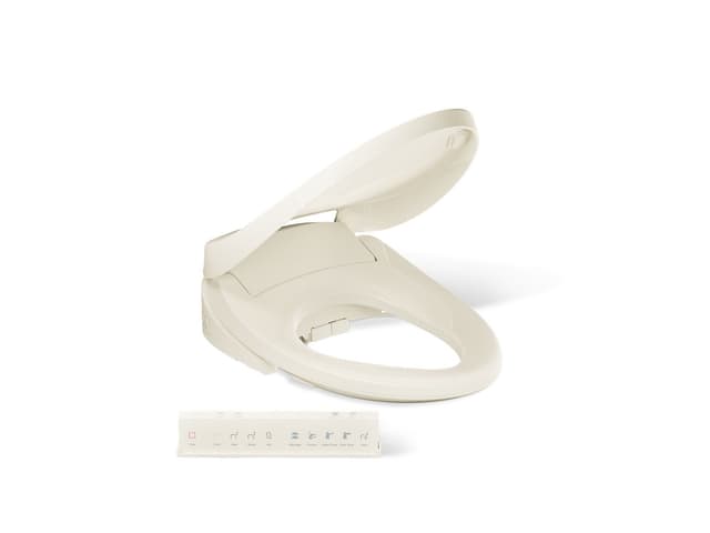 Kohler Purewash E860 Elongated Bidet Toilet Seat With Remote Control Biscuit