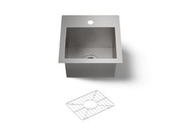 Kohler VaultE 15'' top-/undermount bar sink - Stainless Steel - image 1