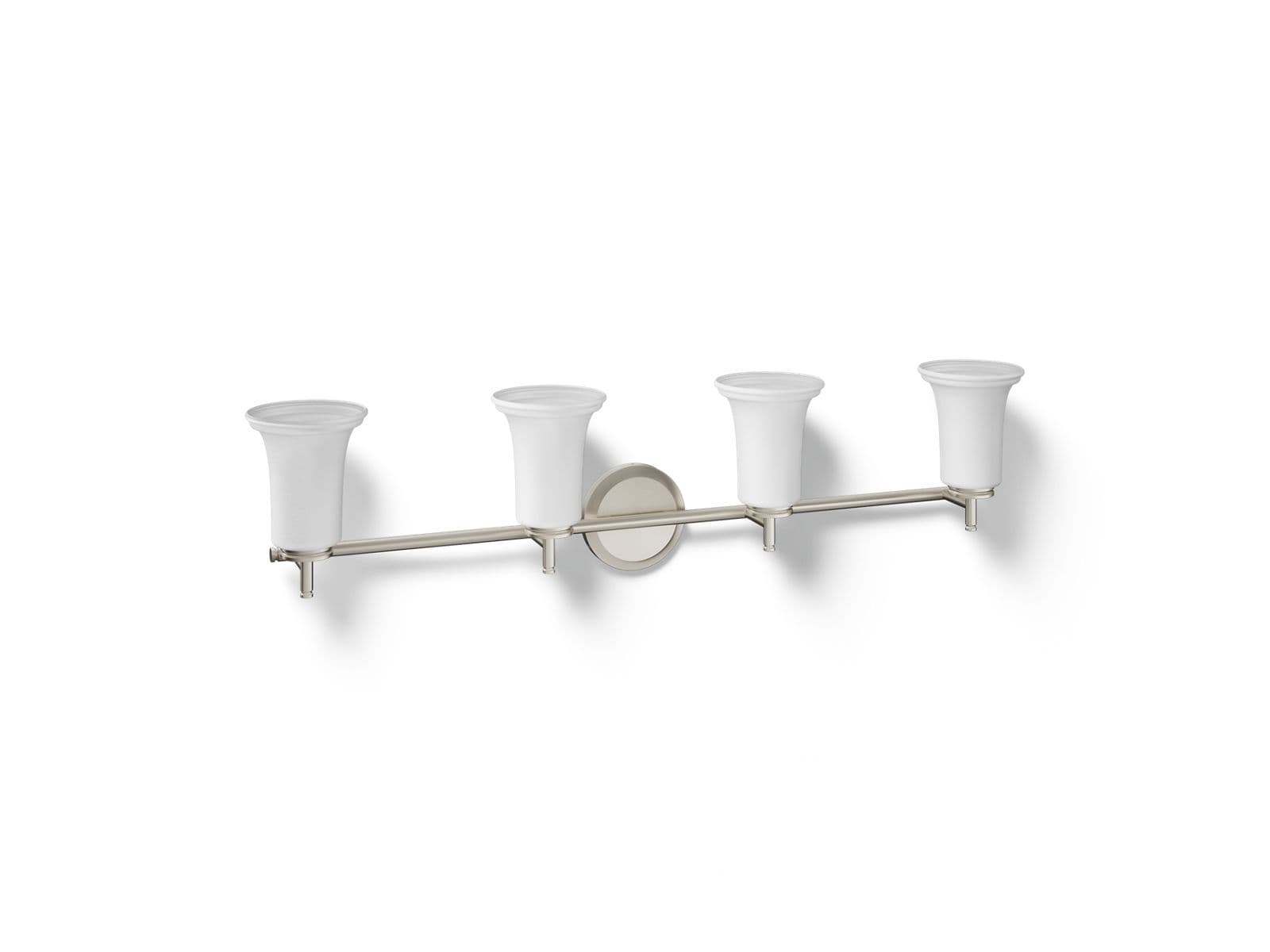Kohler Bellera Four-light sconce with frosted shades - Brushed Nickel by Kohler