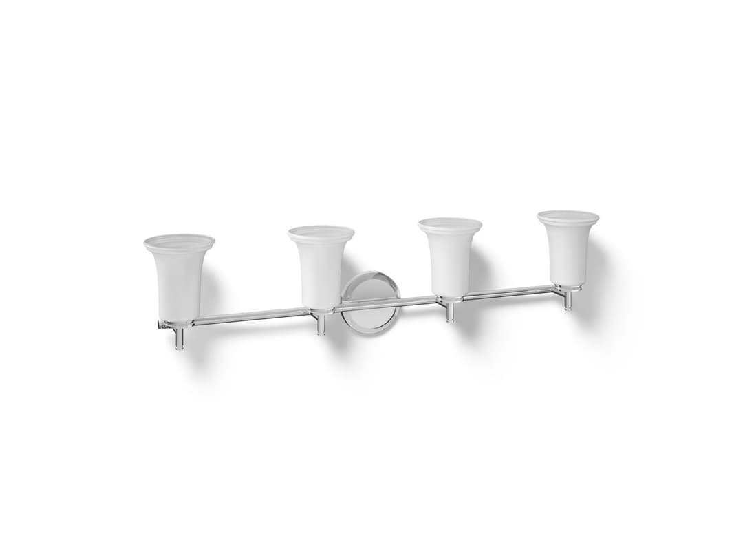 Kohler Bellera Four-light sconce with frosted shades - Polished Chrome by Kohler