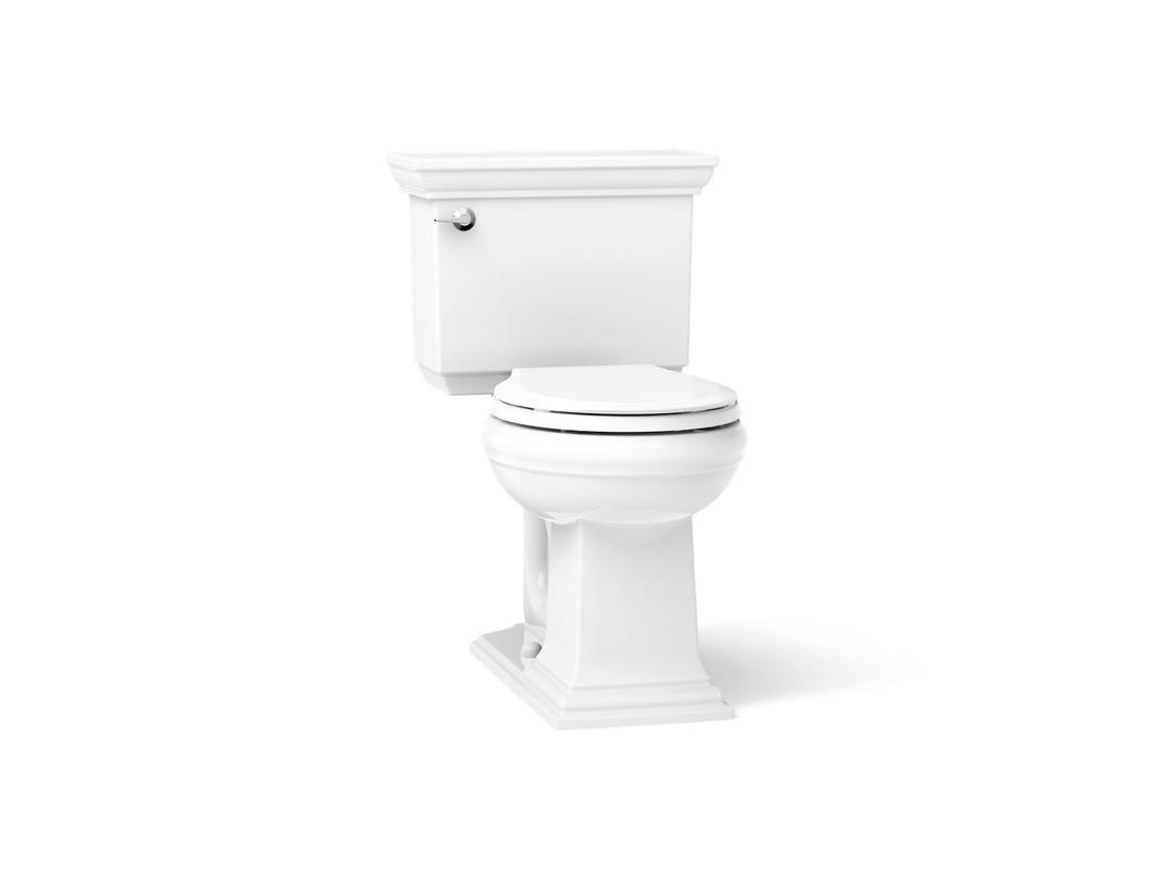 Kohler Memoirs Stately ContinuousClean two-piece round-front toilet, 1.28 gpf - White by Kohler