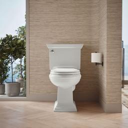 Kohler Memoirs Stately ContinuousClean two-piece round-front toilet, 1.28 gpf - White - image 4
