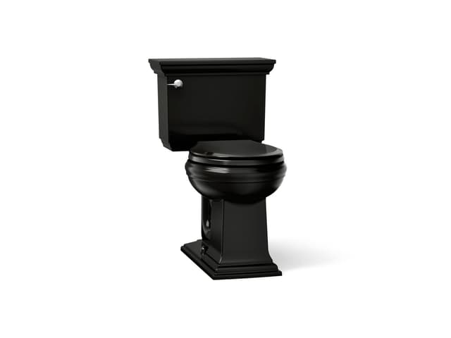 Kohler | Memoirs Stately | Floor Mount Two Piece Toilet - Black