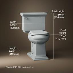 Memoirs Stately Two-piece round-front toilet, 1.28 gpf - image 3