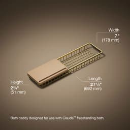 3/4 view of product with dimensions