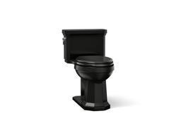 One-piece compact elongated toilet with concealed trapway, 1.28 gpf - image 1