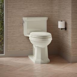 One-piece compact elongated toilet with concealed trapway, 1.28 gpf - image 2