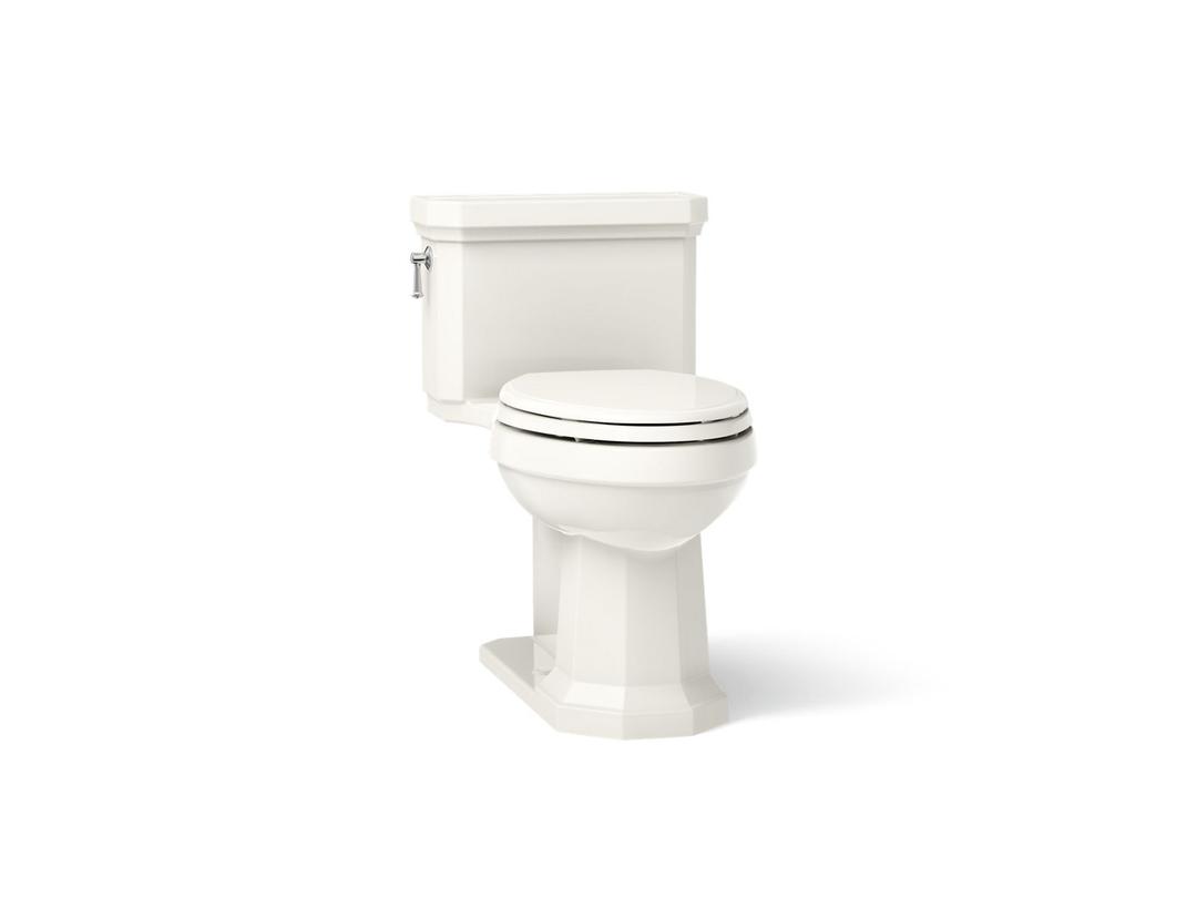 One-piece compact elongated toilet with concealed trapway, 1.28 gpf by Kohler