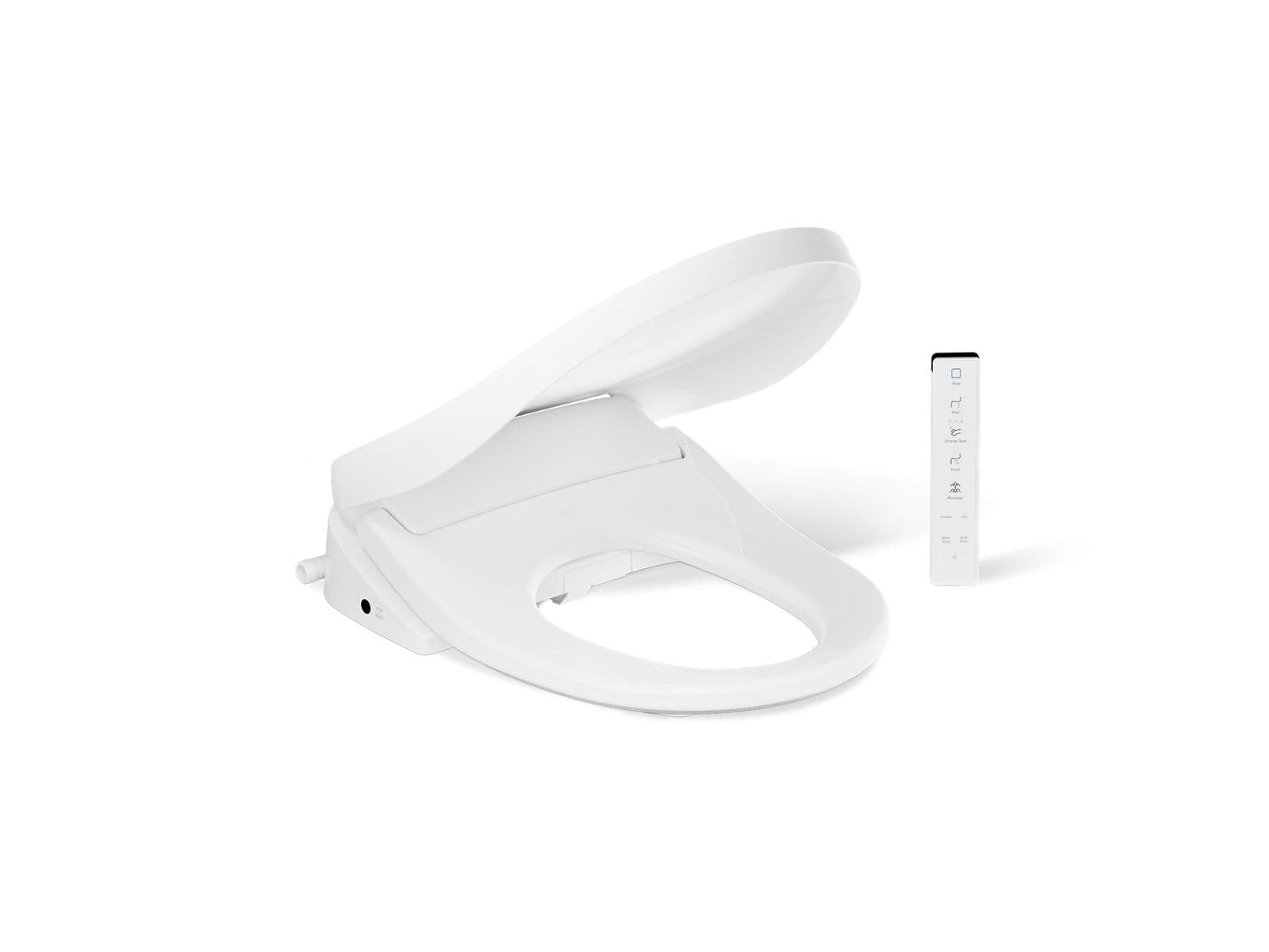 Kohler PureWash® E835 Round-front bidet toilet seat with remote control by Kohler