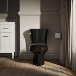 Kohler | Wellworth | Floor Mount Two Piece Toilet - Black - image 4