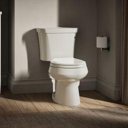 Kohler | Wellworth | Floor Mount Two Piece Toilet - Biscuit - image 2