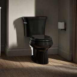 Kohler | Wellworth | Floor Mount Two Piece Toilet - Black - image 2
