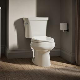 Kohler | Wellworth | Floor Mount Two Piece Toilet - Biscuit - image 2