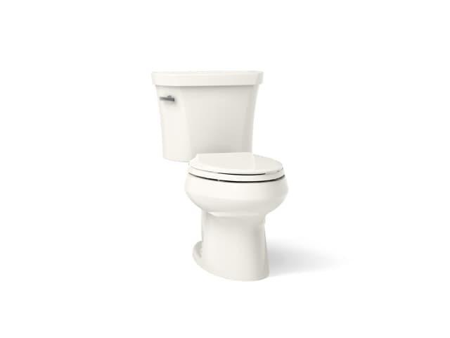 Kohler Wellworth Two-piece elongated toilet, 1.28 gpf - Biscuit