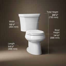 Kohler | Wellworth | Floor Mount Two Piece Toilet - White - image 3