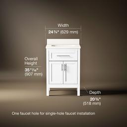 Kohler | Hadron | Vanity Combo With Countertop - White - image 3