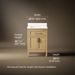 Kohler | Hadron | Vanity Combo With Countertop - Light Oak - image 3