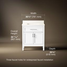 Kohler | Hadron | Vanity Combo With Countertop - White - image 3