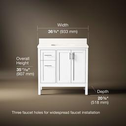 Kohler | Hadron | Vanity Combo With Countertop - White - image 3