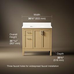 Kohler | Hadron | Vanity Combo With Countertop - Light Oak - image 3