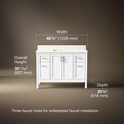 Kohler | Hadron | Vanity Combo With Countertop - White - image 3