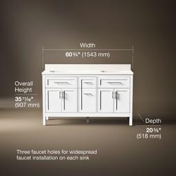 Kohler | Hadron | Vanity Combo With Countertop - White - image 3