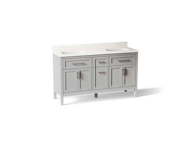 Kohler | Hadron | Vanity Combo With Countertop - Atmos Grey