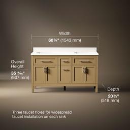 Kohler | Hadron | Vanity Combo With Countertop - Light Oak - image 3