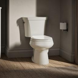 Kohler | Wellworth | Floor Mount Two Piece Toilet - Biscuit - image 2