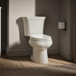 Kohler | Wellworth | Floor Mount Two Piece Toilet - Biscuit - image 2