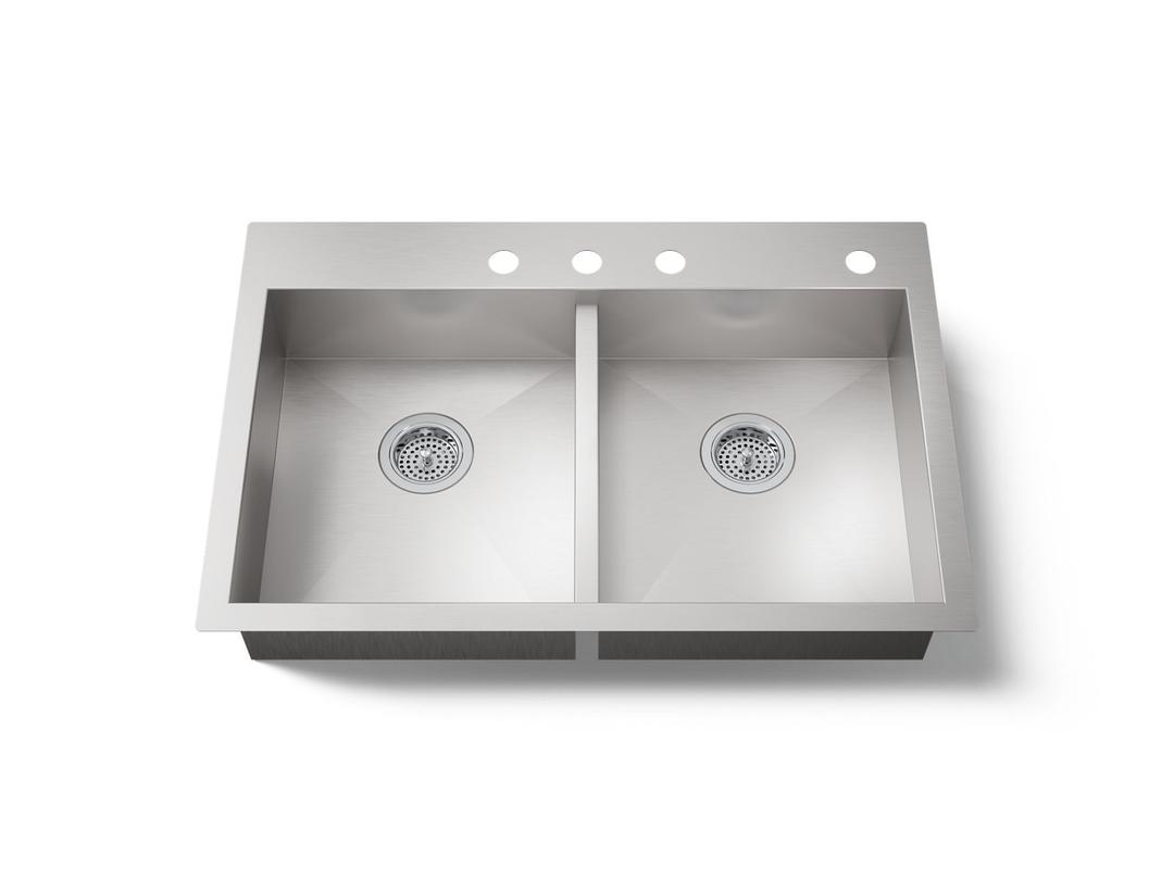 Kohler | Vault | Drop In Kitchen Sink - Stainless Steel by Kohler