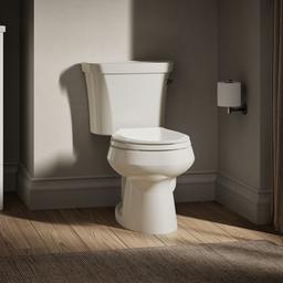 Kohler | Wellworth | Floor Mount Two Piece Toilet - Biscuit - image 2