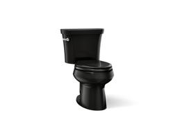 Kohler Wellworth Two-piece elongated toilet, 1.28 gpf - Black - image 1