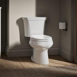Kohler Wellworth Two-piece elongated toilet, 1.28 gpf - White - image 2