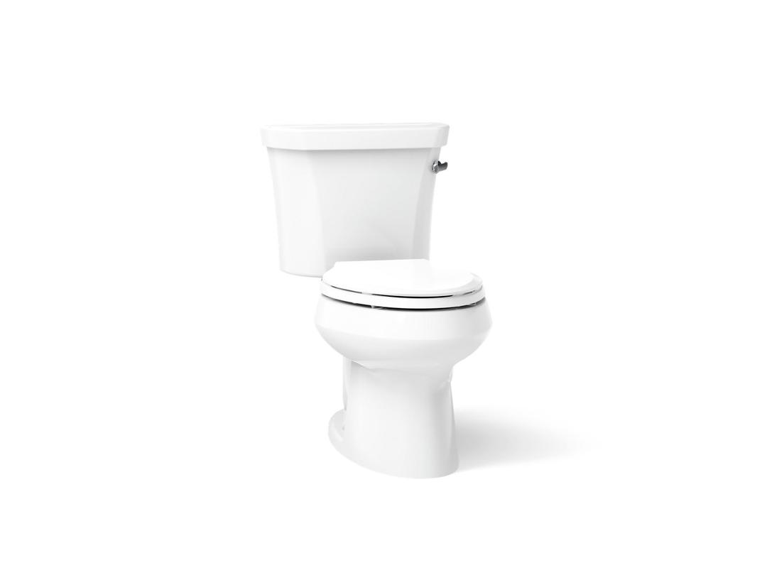 Kohler Wellworth Two-piece elongated toilet, 1.28 gpf - White by Kohler