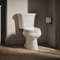 Kohler Wellworth Two-piece elongated toilet, 1.28 gpf - Biscuit - image 2