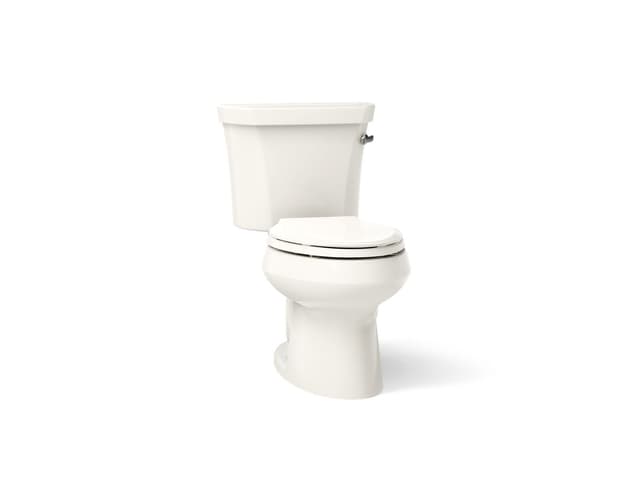 Kohler Wellworth Two-piece elongated toilet, 1.28 gpf - Biscuit