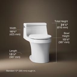 San Souci One-piece round-front toilet, 1.28 gpf - image 3