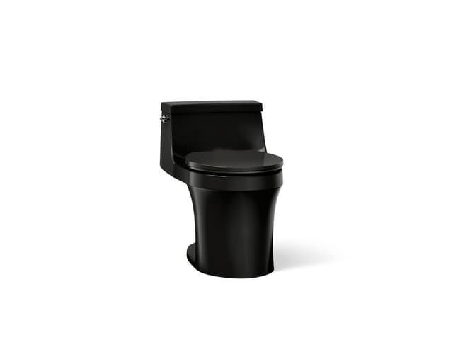 Kohler San Souci One-piece round-front toilet, 1.28 gpf - Black