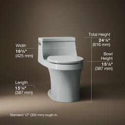 San Souci One-piece round-front toilet, 1.28 gpf - image 3