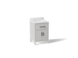 Kohler Kresla 24'' bathroom vanity cabinet with sink and quartz top - Atmos Grey - image 1