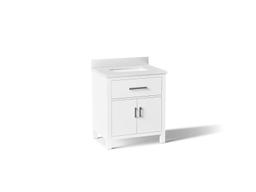 Kohler Kresla 30'' bathroom vanity cabinet with sink and quartz top - White - image 1