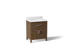 Kohler Kresla 30'' Bathroom Vanity Cabinet With Sink And Quartz Top Draper Oak - image 1