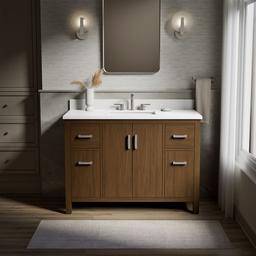 Kohler Kresla 48'' Bathroom Vanity Cabinet With Sink And Quartz Top Draper Oak - image 2