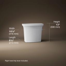 Kohler Corbelle Toilet tank, 1.28 gpf - White - image 2