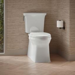 Corbelle Elongated toilet bowl with skirted trapway - image 4