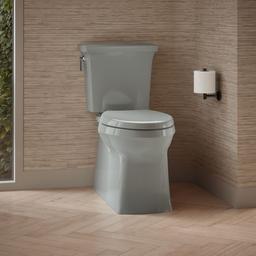 Corbelle Elongated toilet bowl with skirted trapway - image 4
