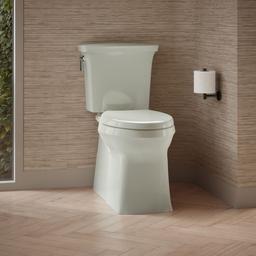 Corbelle Elongated toilet bowl with skirted trapway - image 4