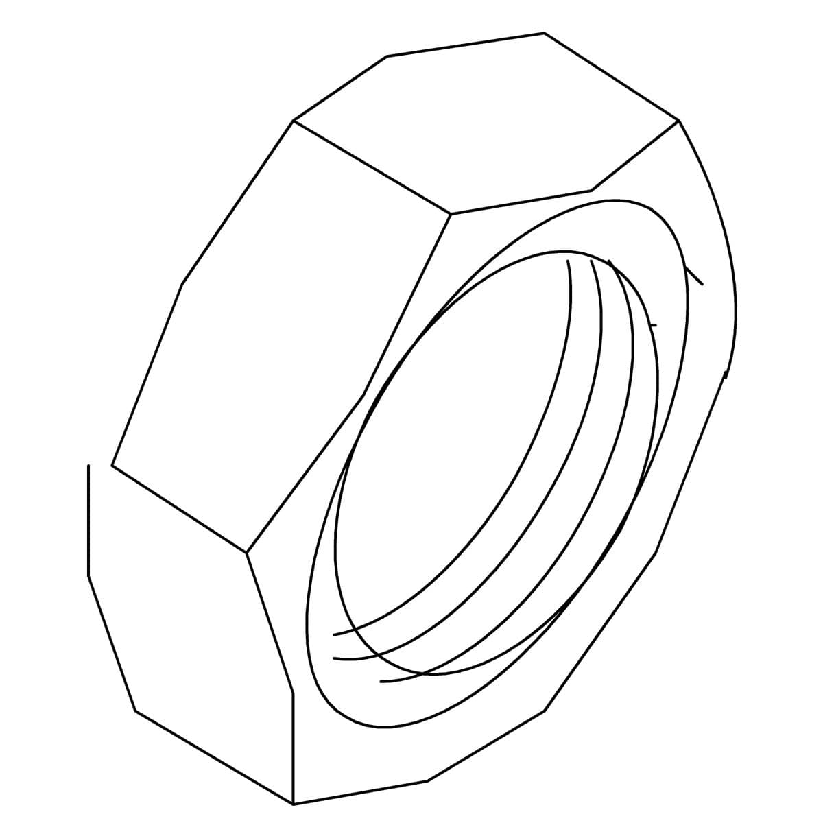 Kohler Genuine Parts NUT, HEX JAM, .25-20unc-2b by Kohler Genuine Parts